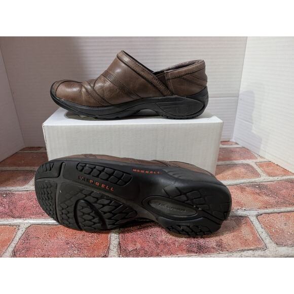 MERRELL Encore Eclipse 2 SIZE 8 Coffee Bean Leather Slip-On Loafers Sizes Womens - Picture 6 of 8